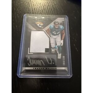 2022 Panini Black Travon Walker RPA Rookie Patch Auto Silver Ink /199 Jaguars